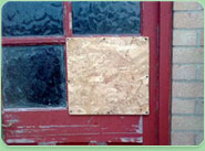 boarded up Morecambe